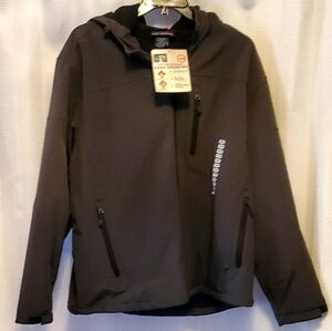 Men's Free Country Black Softshell Jacket Size 3XL